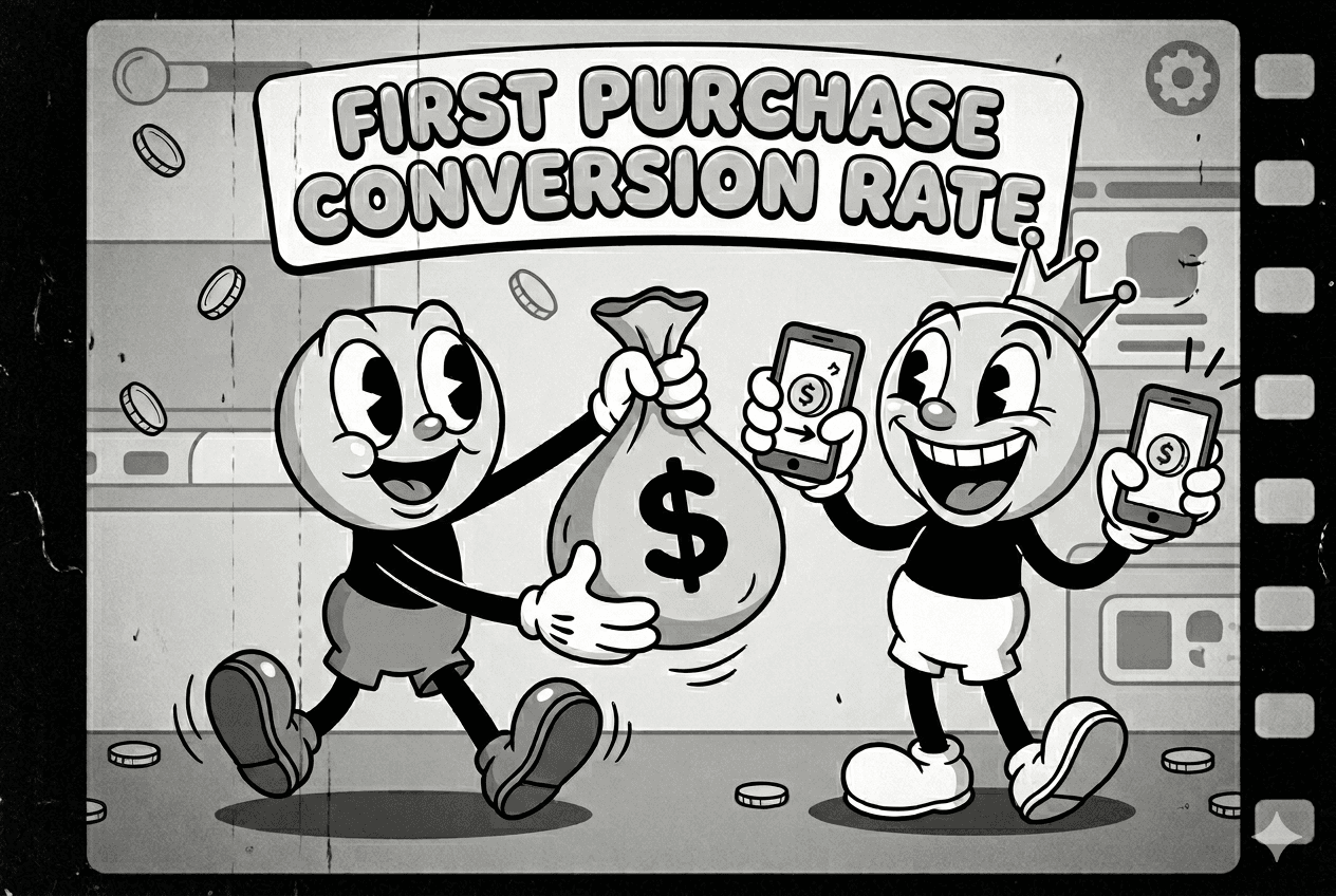 How to Calculate First-Purchase Conversion Rate in a Mobile Game
